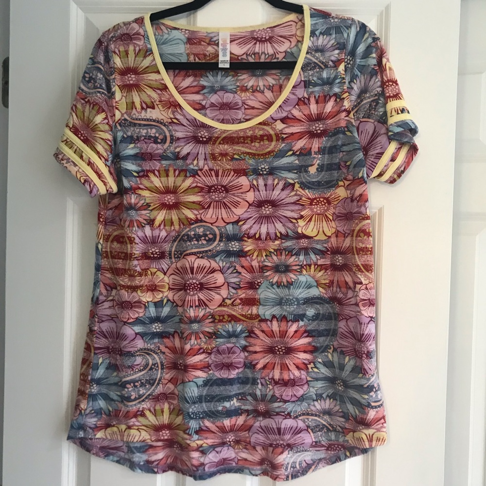 Pretty floral and paisley LLR classic tee